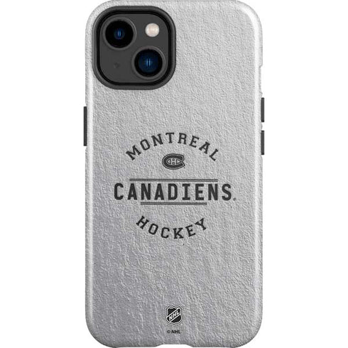 NHL Montreal Canadiens Black Text iPhone 15 Impact Case